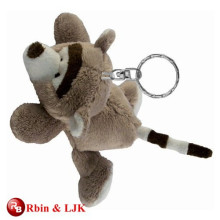 High quality custom plush animal keychain